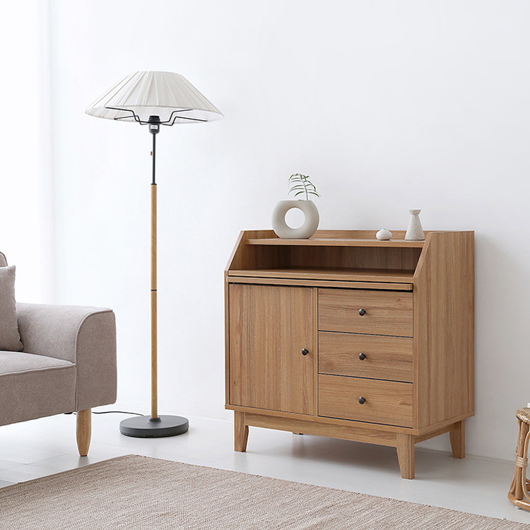 CAMIU 체스트 수납장 CHM8080 800x400x800mm, 4단, 캄포어베니어 0823.7567 - 상세 이미지 3