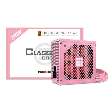 마이크로닉스 Classic II 750W 80PLUS BRONZE 230V EU HDB PINK 파워