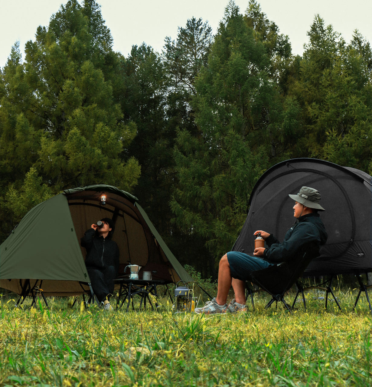솔캠 경량 백패킹 텐트 모토캠핑 백팩킹 야전침대 코트 텐트