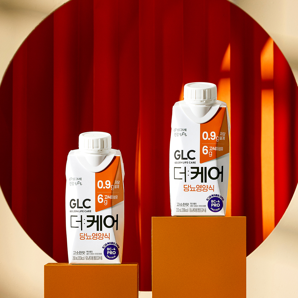 빙그레 GLC 더케어 당뇨영양식 고소한맛 200ml 9개 당뇨간식 이미지 2