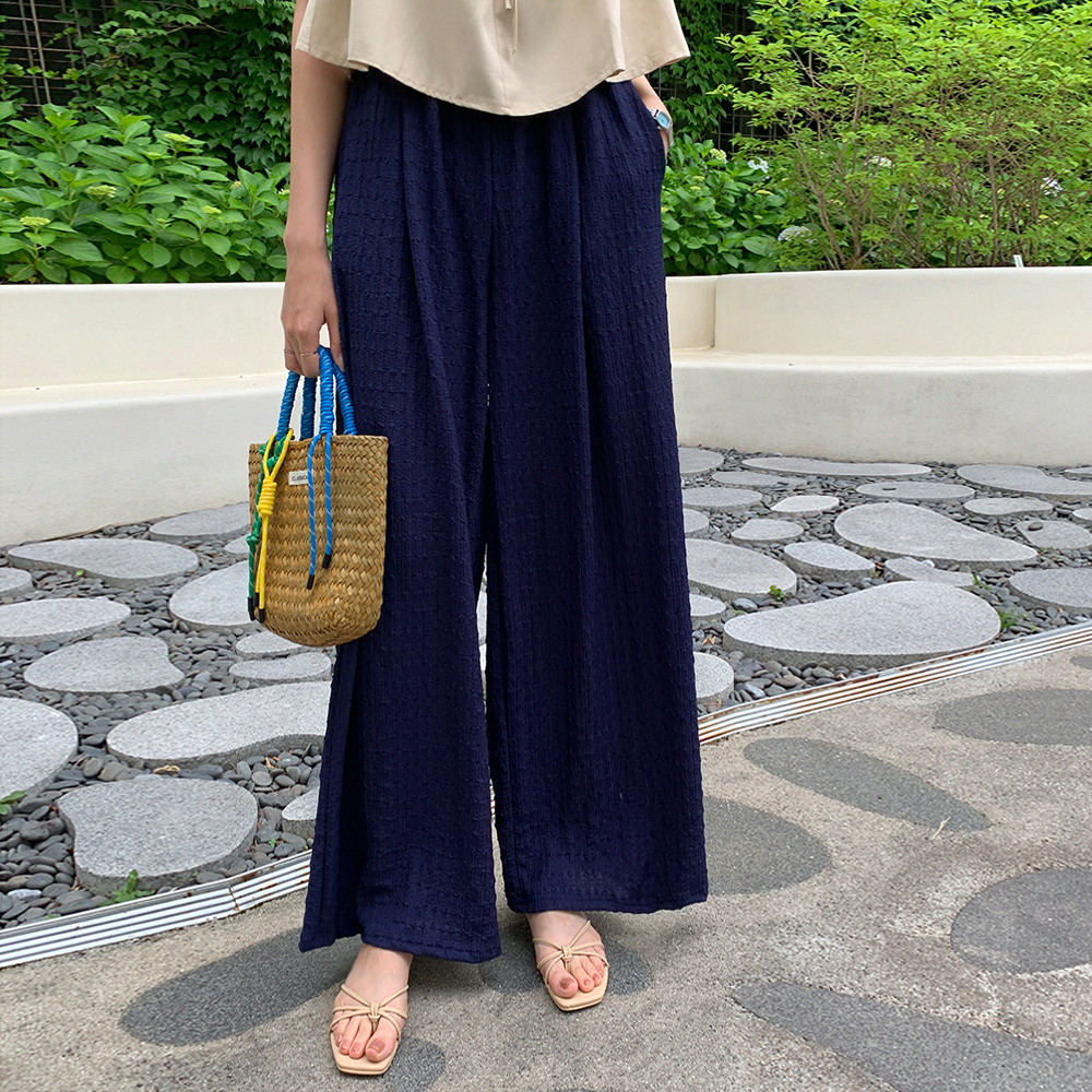 랜디노 주름 밴딩 팬츠 - 상세 이미지 4