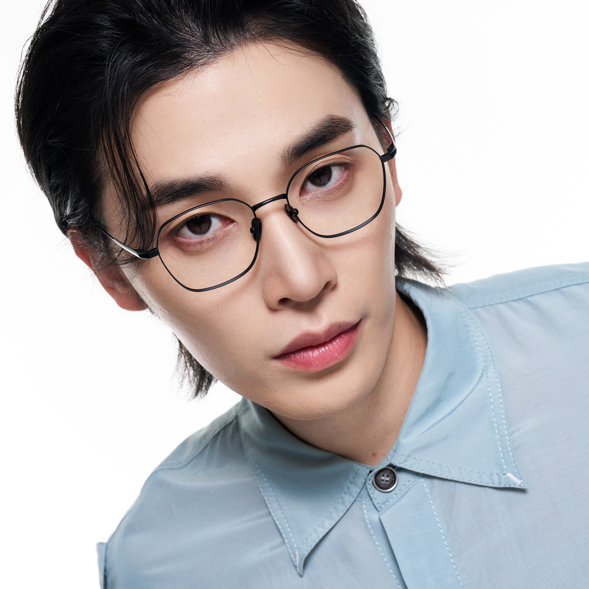 가벼운 풀 티타늄 안경테 시력보호 블루라이트차단 안경