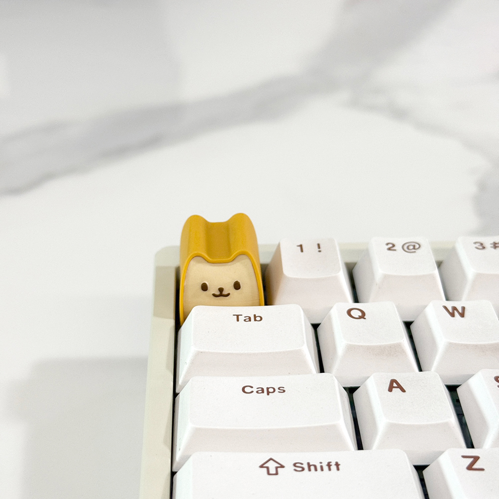 포인트키캡 귀여운 아티산 ESC 동물 고양이 기계식키보드 커스텀키캡 식빵캣 - 상세 이미지 5