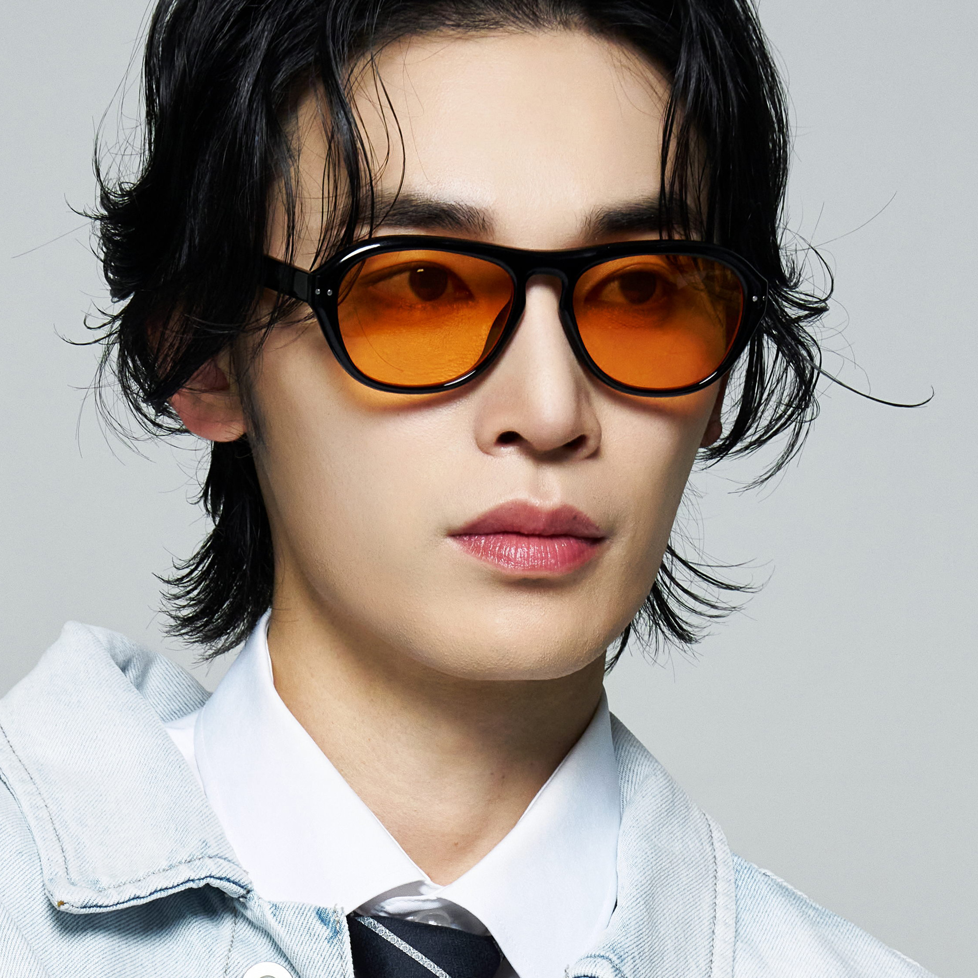 가벼운 자외선차단 보잉 뿔테 데일리 긱시크 틴트 선글라스 골프 명품