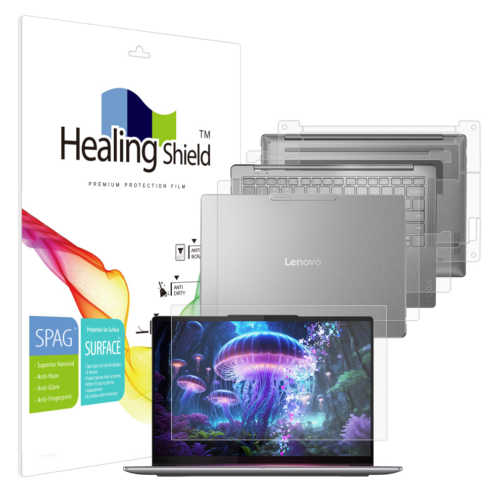 레노버 요가 슬림 7 14ILL10 아우라 에디션 슈페리어 저반사 액정보호필름1매 외부3종