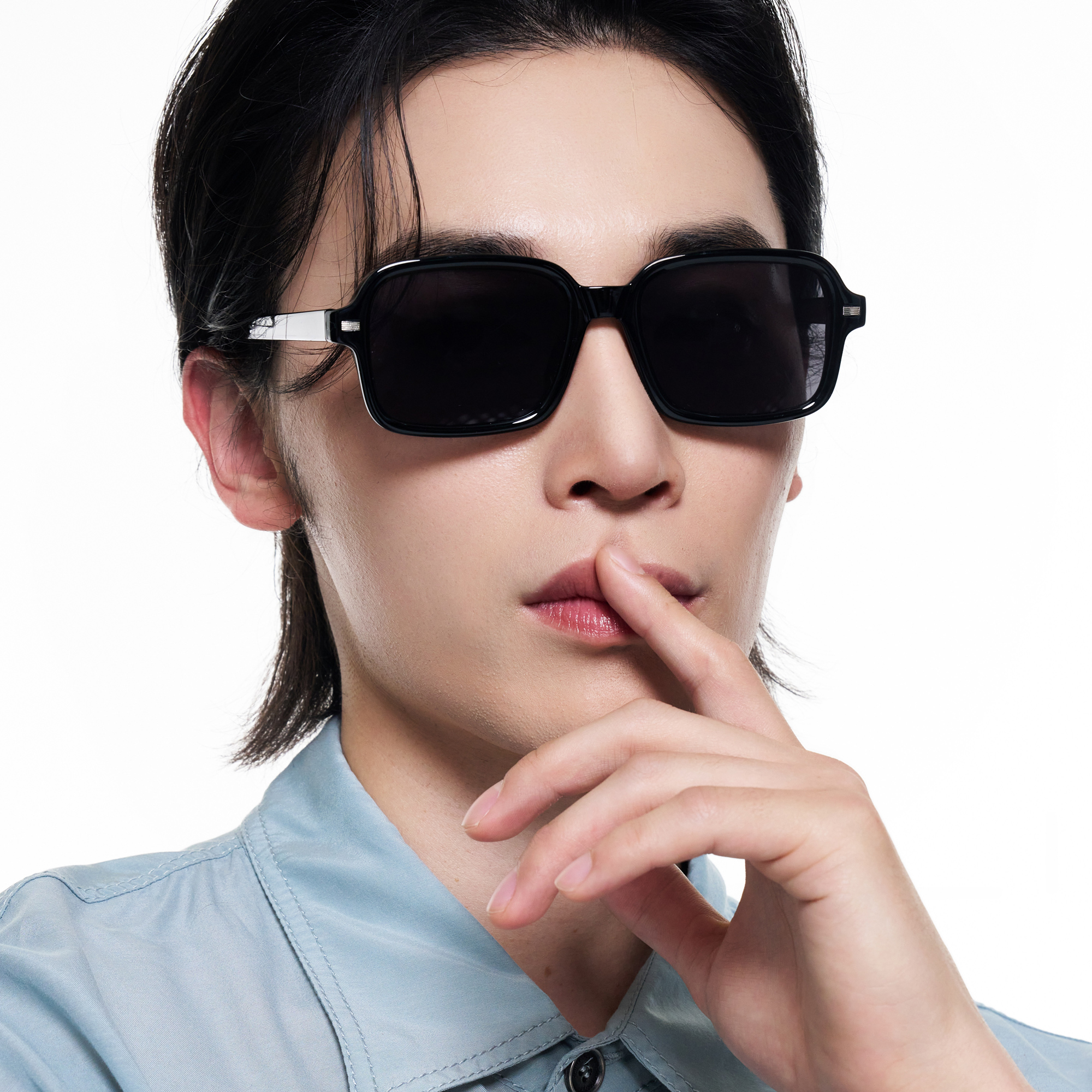 힙한 사각 틴트 선글라스 uv400 자외선차단 골프 뿔테