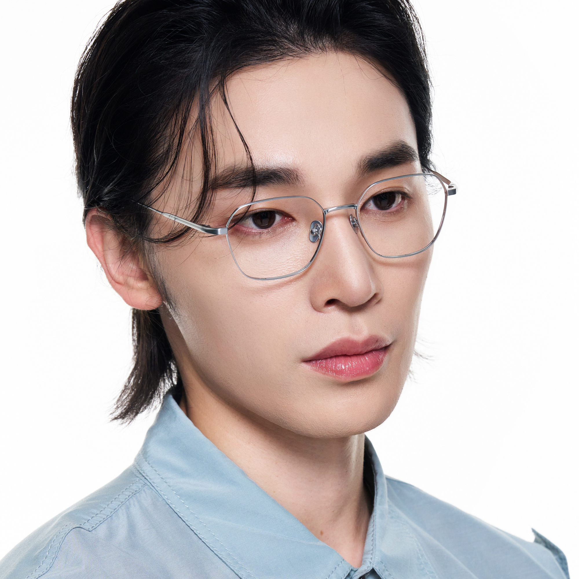 가벼운 풀 티타늄 안경테 시력보호 블루라이트차단 안경