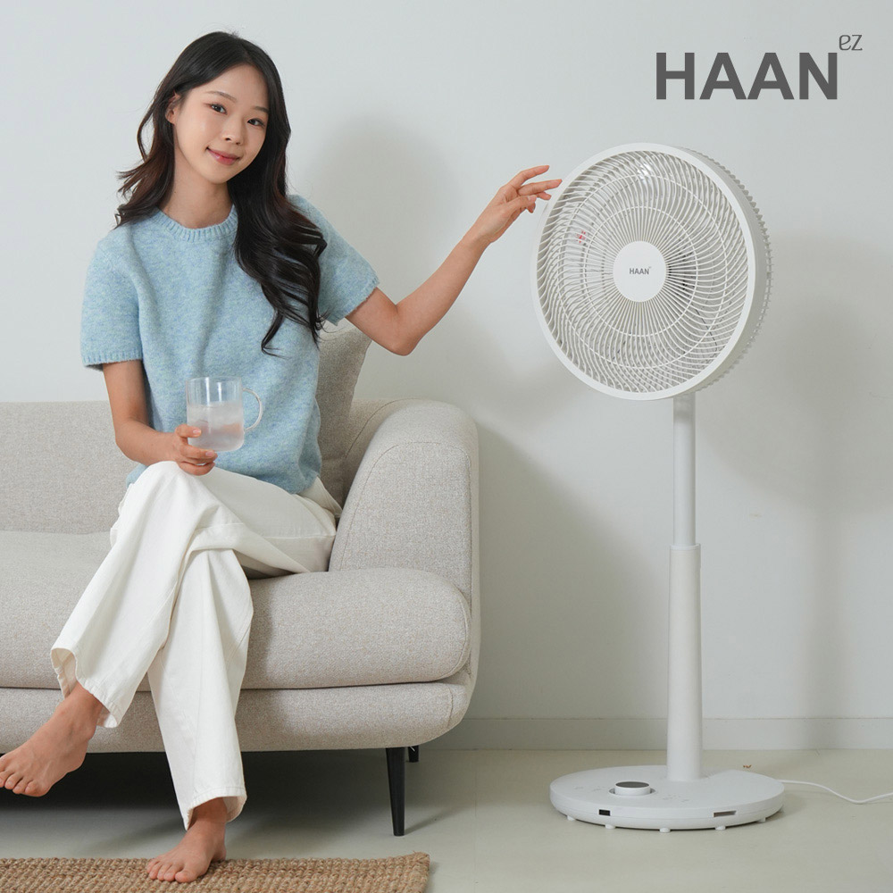 한경희 BLDC 가정용 선풍기 리모컨 저소음 스탠드 키큰 거실 원룸 조용한 99단 풍속조절 - 상세 이미지 3