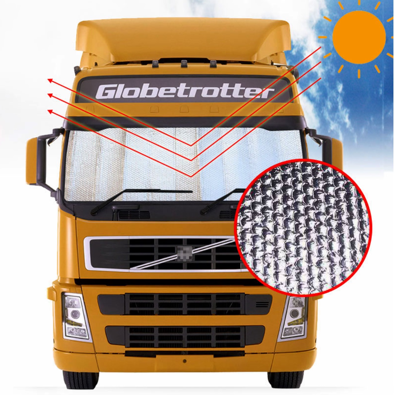 대형차 앞유리 햇빛가리개 화물차 앞유리 가림막