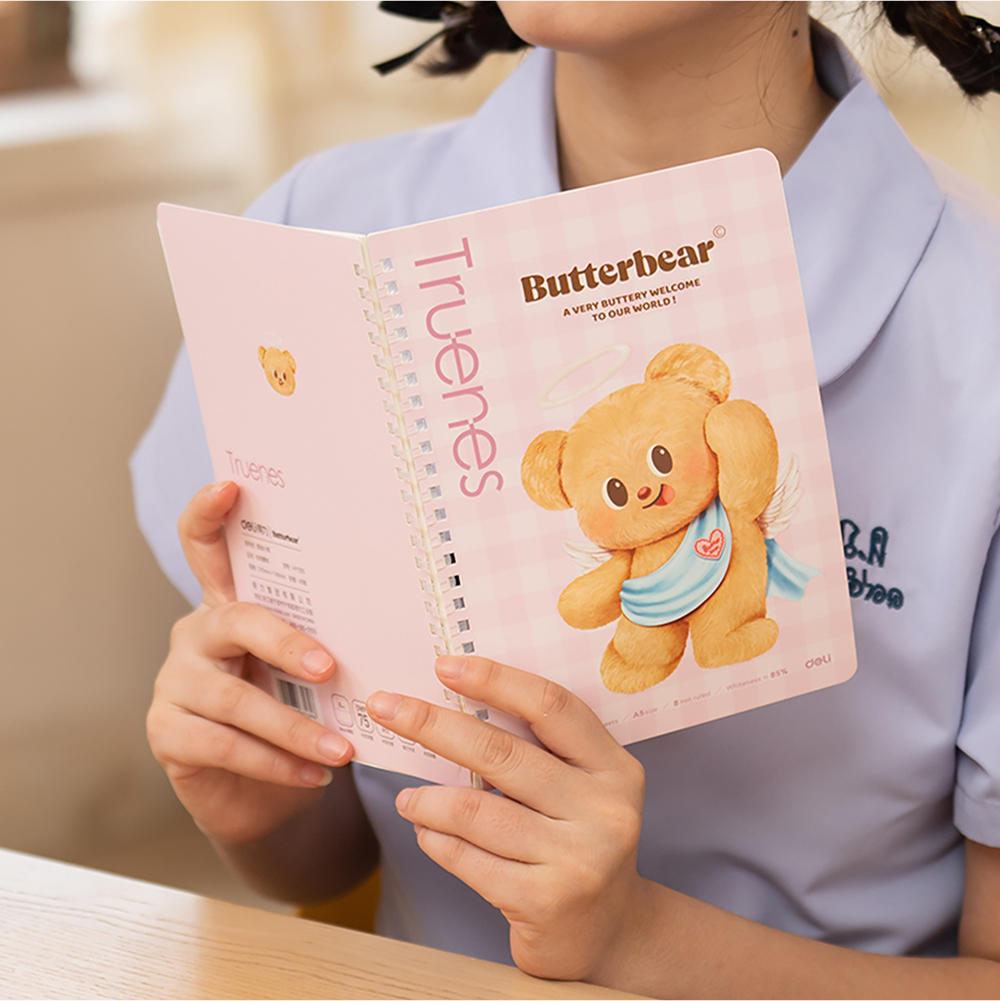 버터베어 소프트 스프링 노트 A5 40매 잘펴지는 줄노트 이미지 6