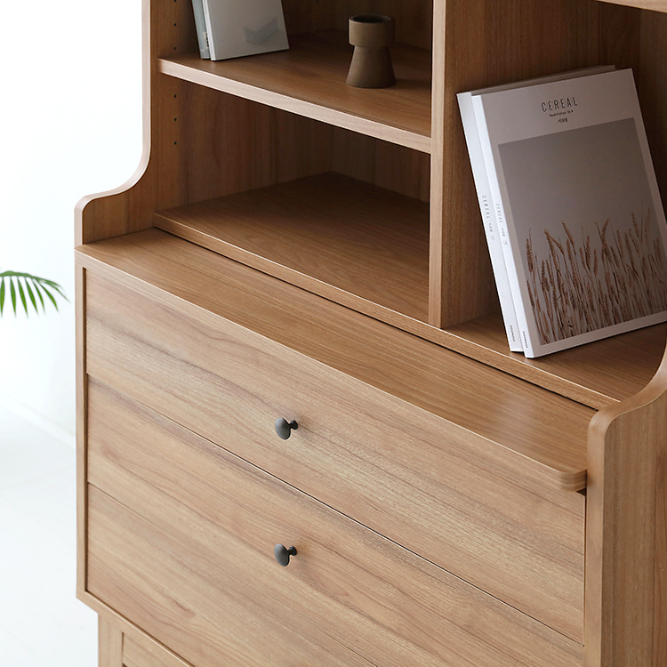 CAMIU 콘솔수납장 CHM11080 800x400x1100mm, 4단, 캄포어베니어 5500.6752