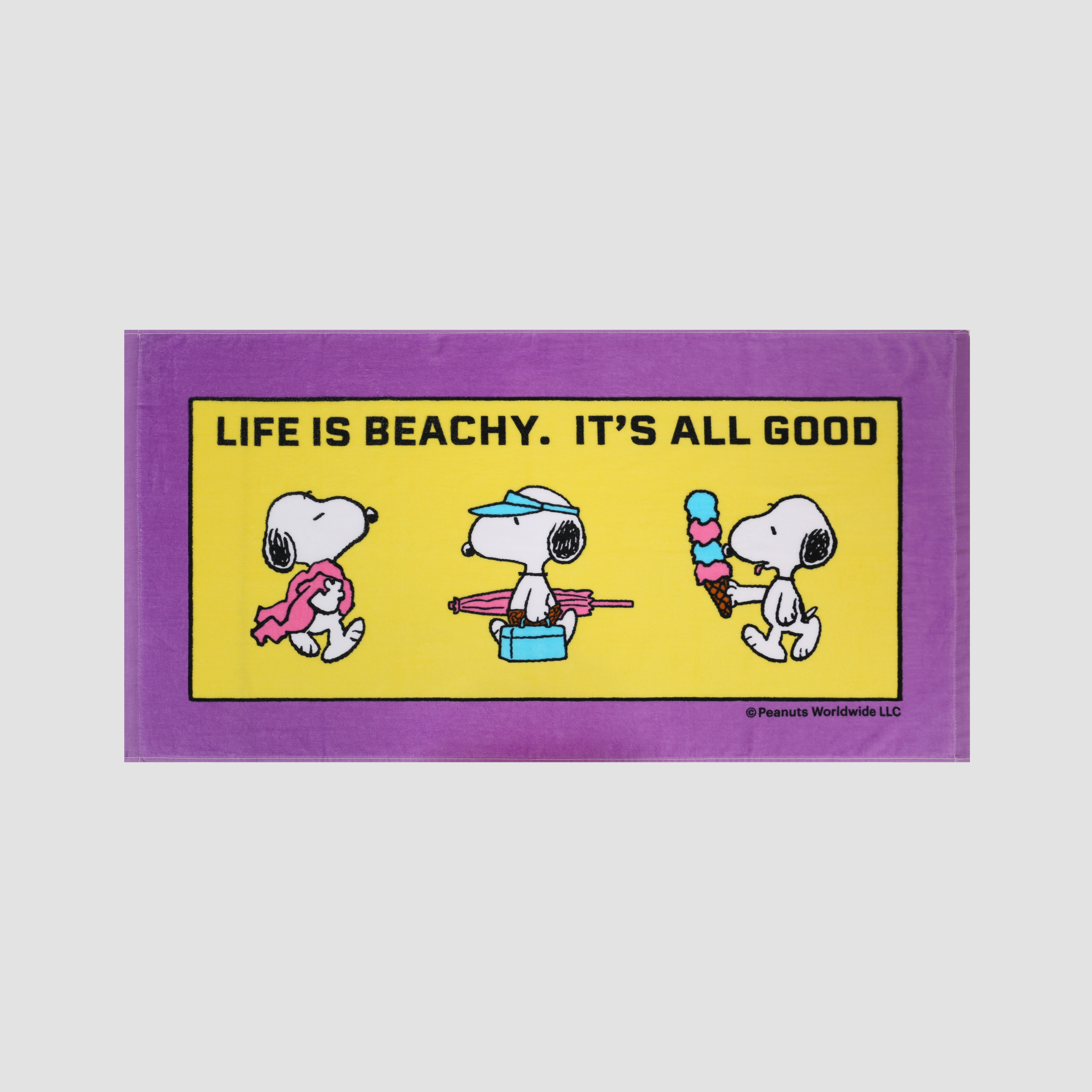 송월갤러리 스누피 라이프50 최고급코마사 20수 비치타올