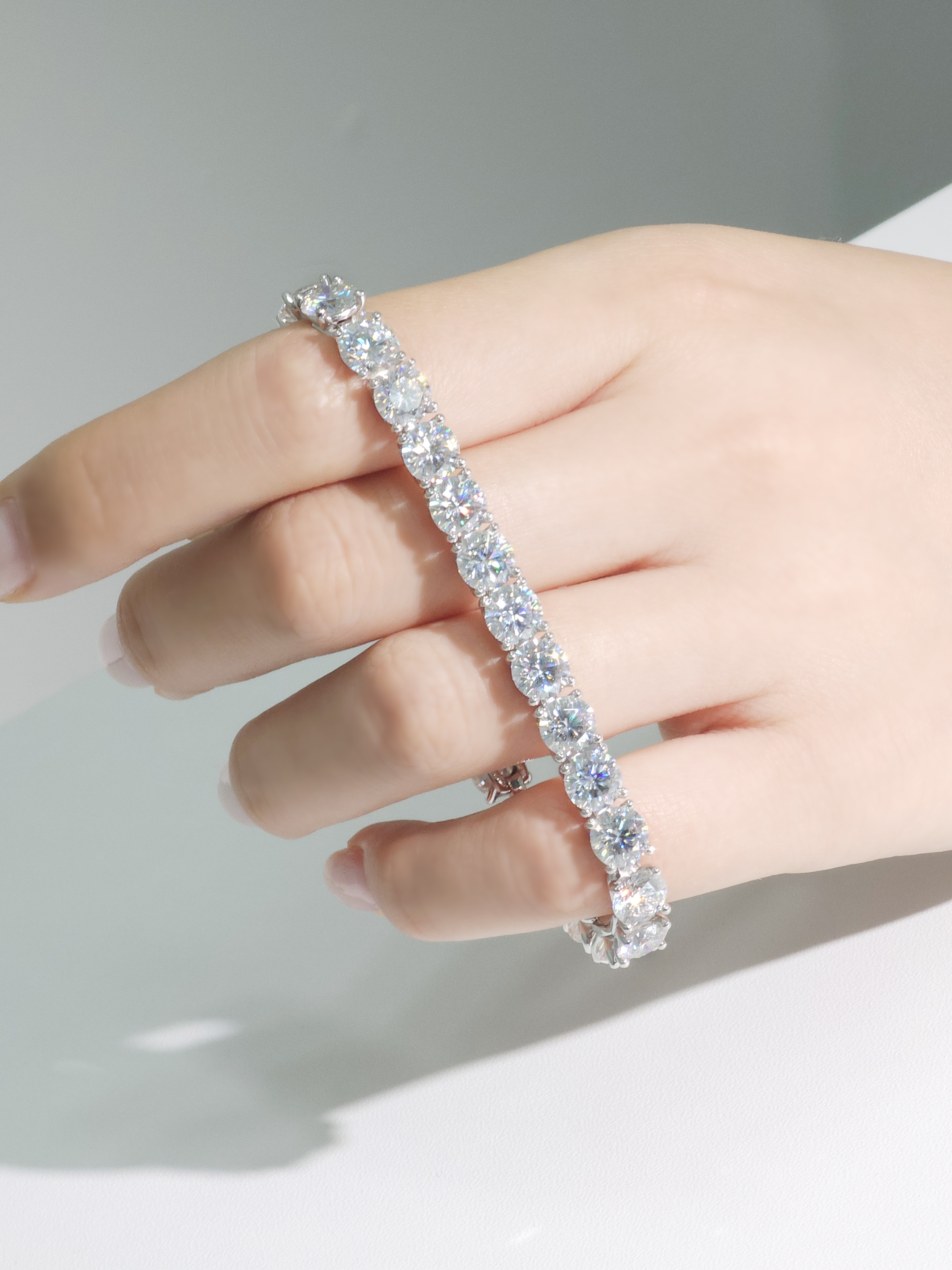 랩다이아 테니스팔찌 1캐럿 신형 4프롱 랩다이아몬드 14k 18k - 상세 이미지 5