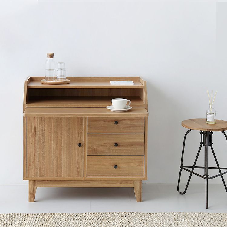 CAMIU 체스트 수납장 CHM8080 800x400x800mm, 4단, 캄포어베니어 0823.7567 - 상세 이미지 2