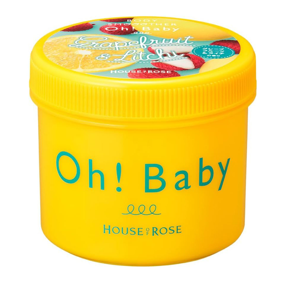 하우스 오브 로제 바디 스무더 자몽&amp;라이치 향 바디스크럽 온천수 성분 함유 350g