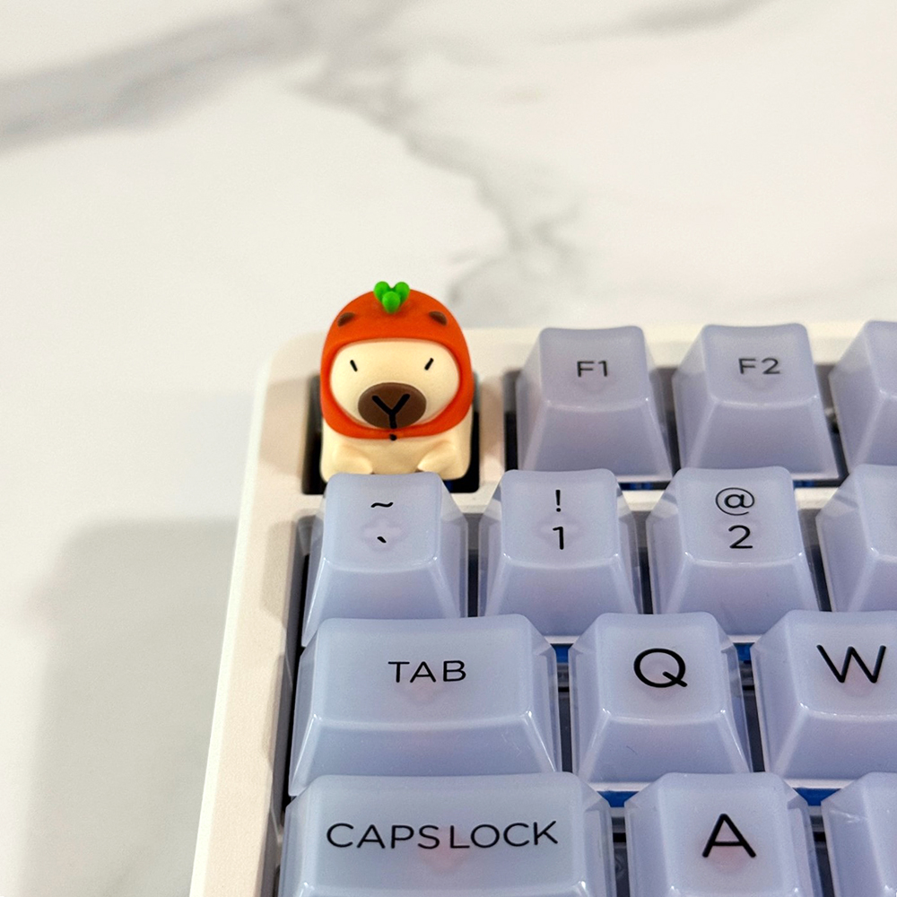 아티산 포인트키캡 귀여운 ESC 동물 카피바라 기계식키보드 커스텀키캡 당근바라