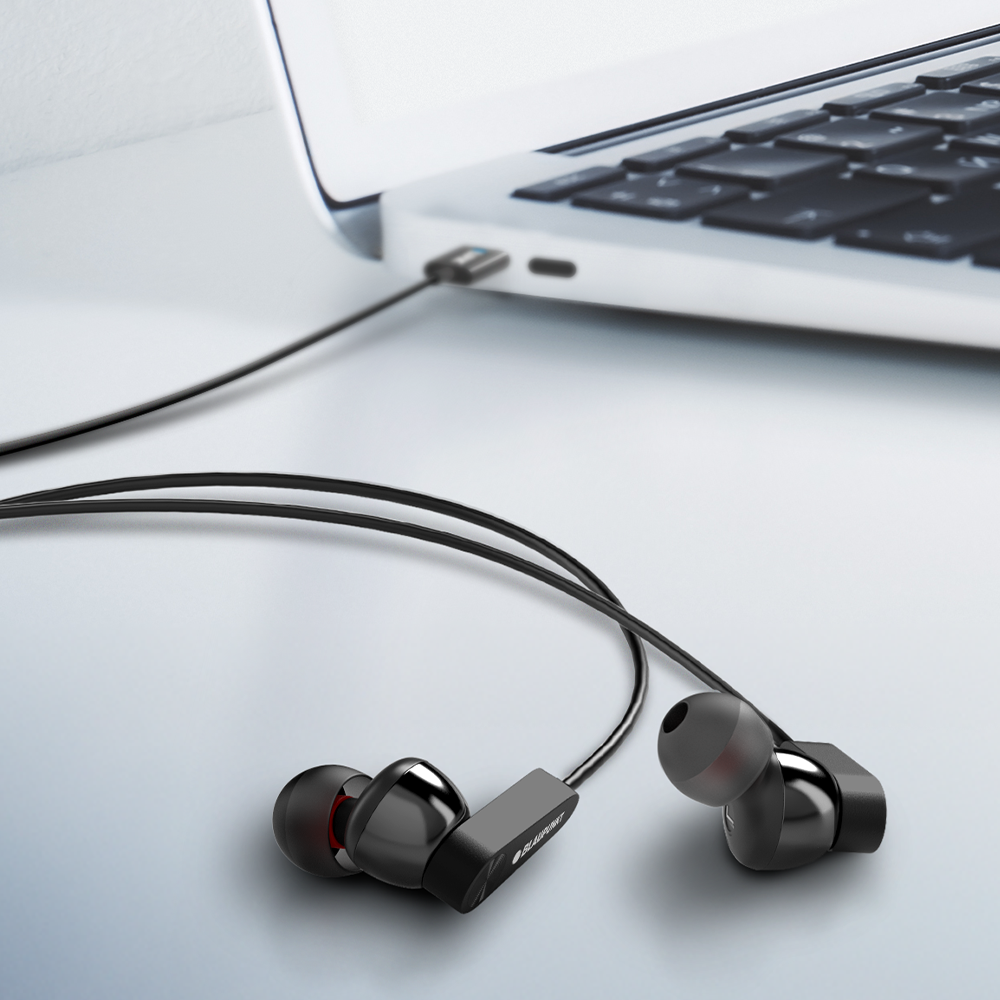 블라우풍트 커널형 유선이어폰 Hi-Fi 고음질 C타입 줄이어폰 마이크 화이트 이미지 4