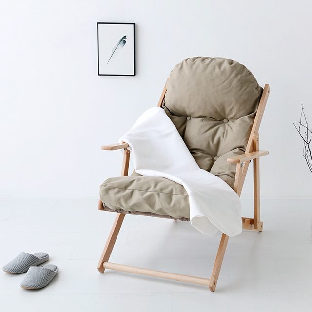 [커버만] 스누그 접이식안락의자 너도밤나무/고무나무 전용커버 옐로우 5434.0297