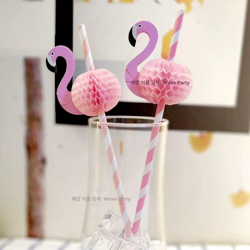 칵테일빨대 음료 디저트 장식 과일 우산 캐릭터 일회용 생일 파티 빨대 50개 - 상세 이미지 2