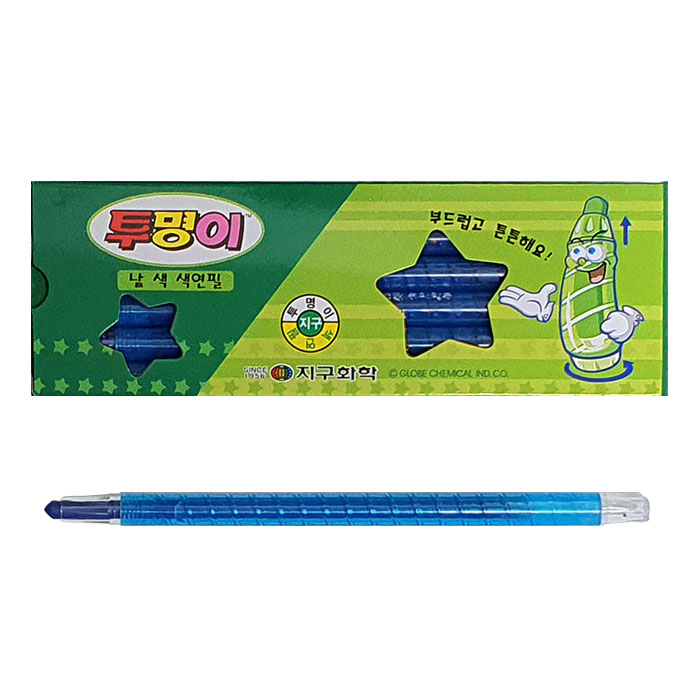 지구화학 투명이 색연필 샤프식 12자루 빨강 /1타 - 상세 이미지 3