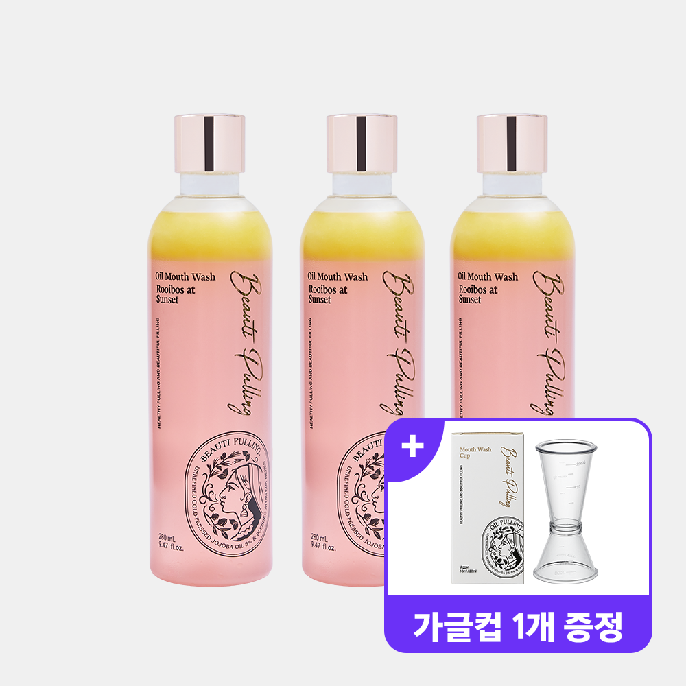 동국제약 뷰티풀링 오일가글 루이보스엣선셋 / 오일마우스워시 280ml, 3개 - 상품 이미지