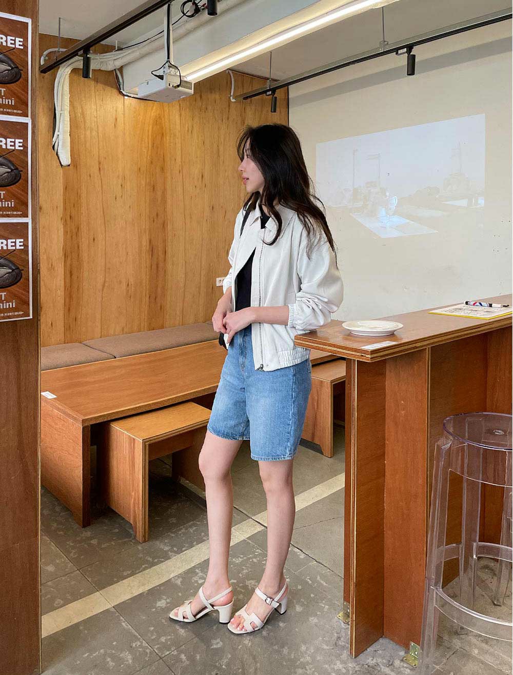 올리나 스퀘어토 샌들 메종 소가죽 H자스트랩 여성 여름신발 - 상세 이미지 3