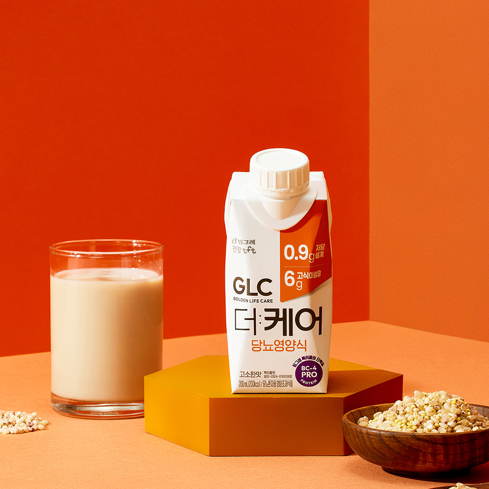 빙그레 GLC 더케어 당뇨영양식 고소한맛 200ml 9개 당뇨간식 이미지 3