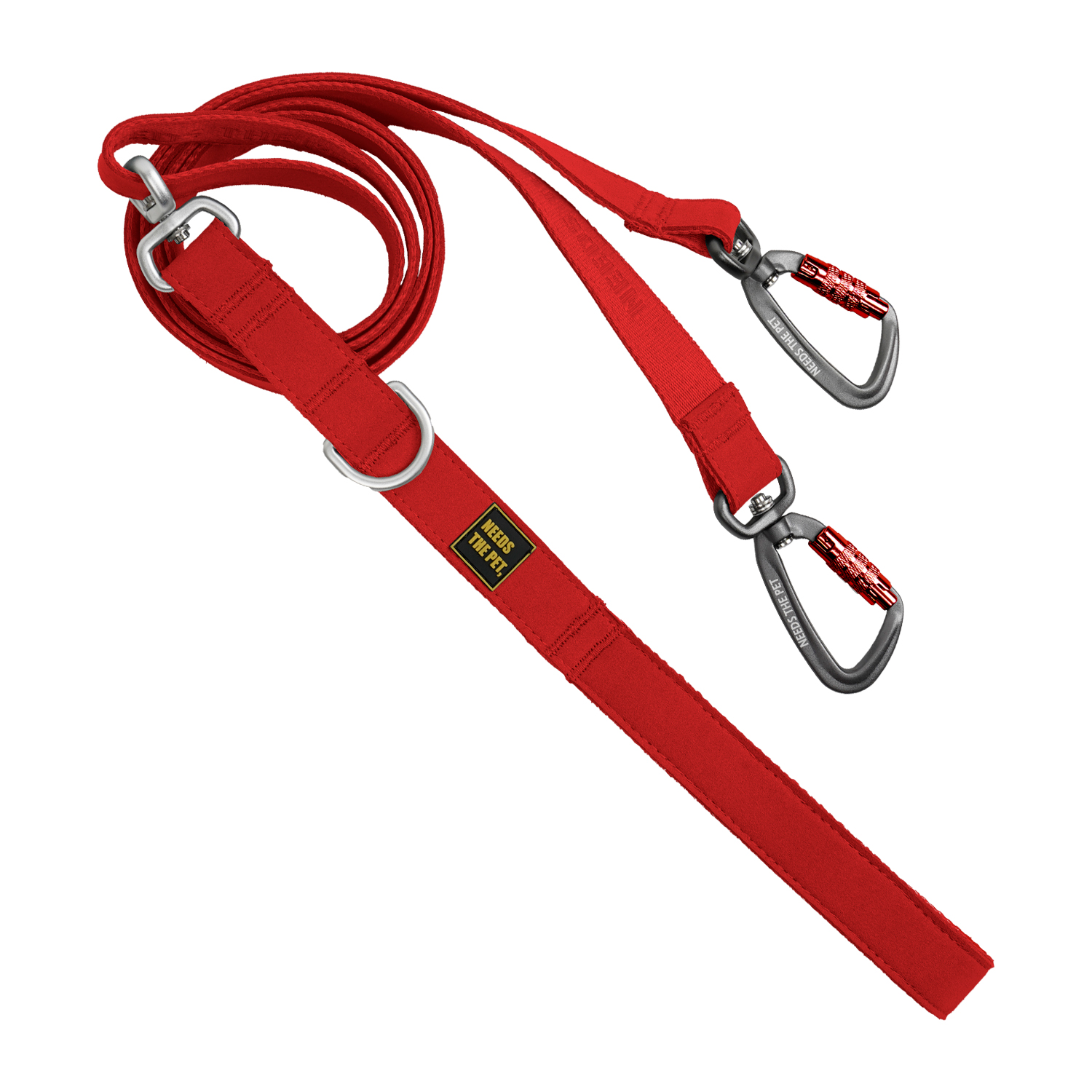 인터라켄 D120 앞섬방지 강아지 리드줄 줄꼬임 방지 360도 회전 고리 듀얼 더블 산책줄 이미지 3