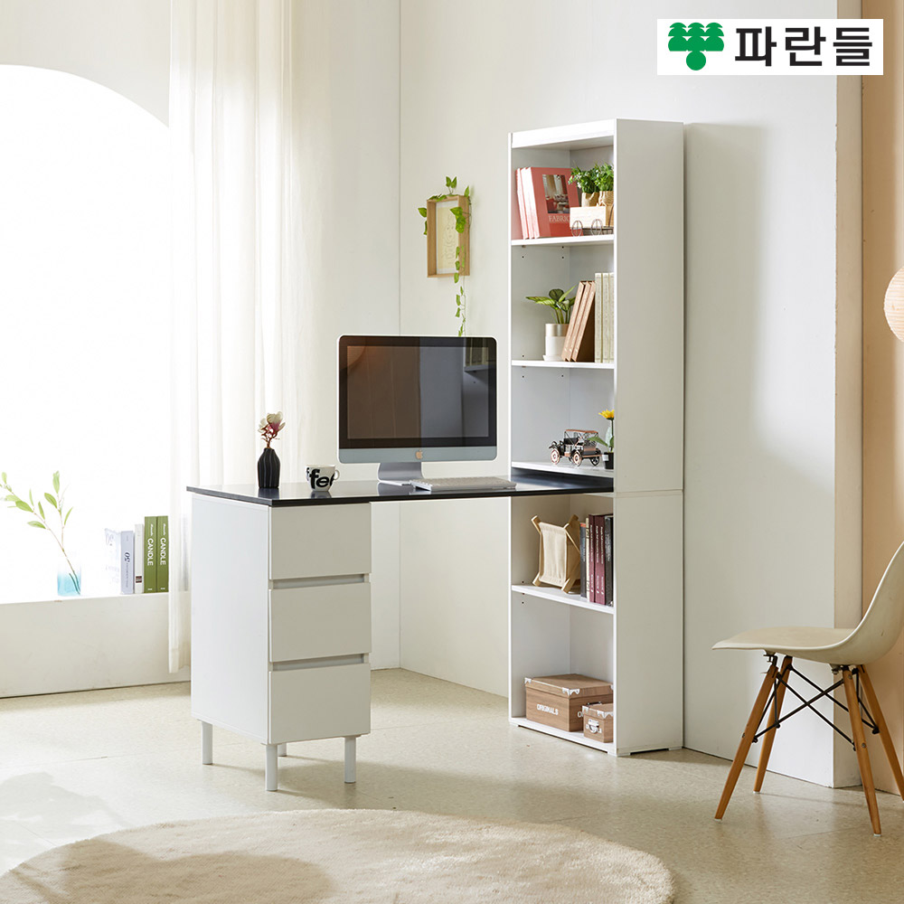 파란들가구 E0목재 LPM 서랍형 1000/1200 h형책상 학생책상 - 메인 이미지