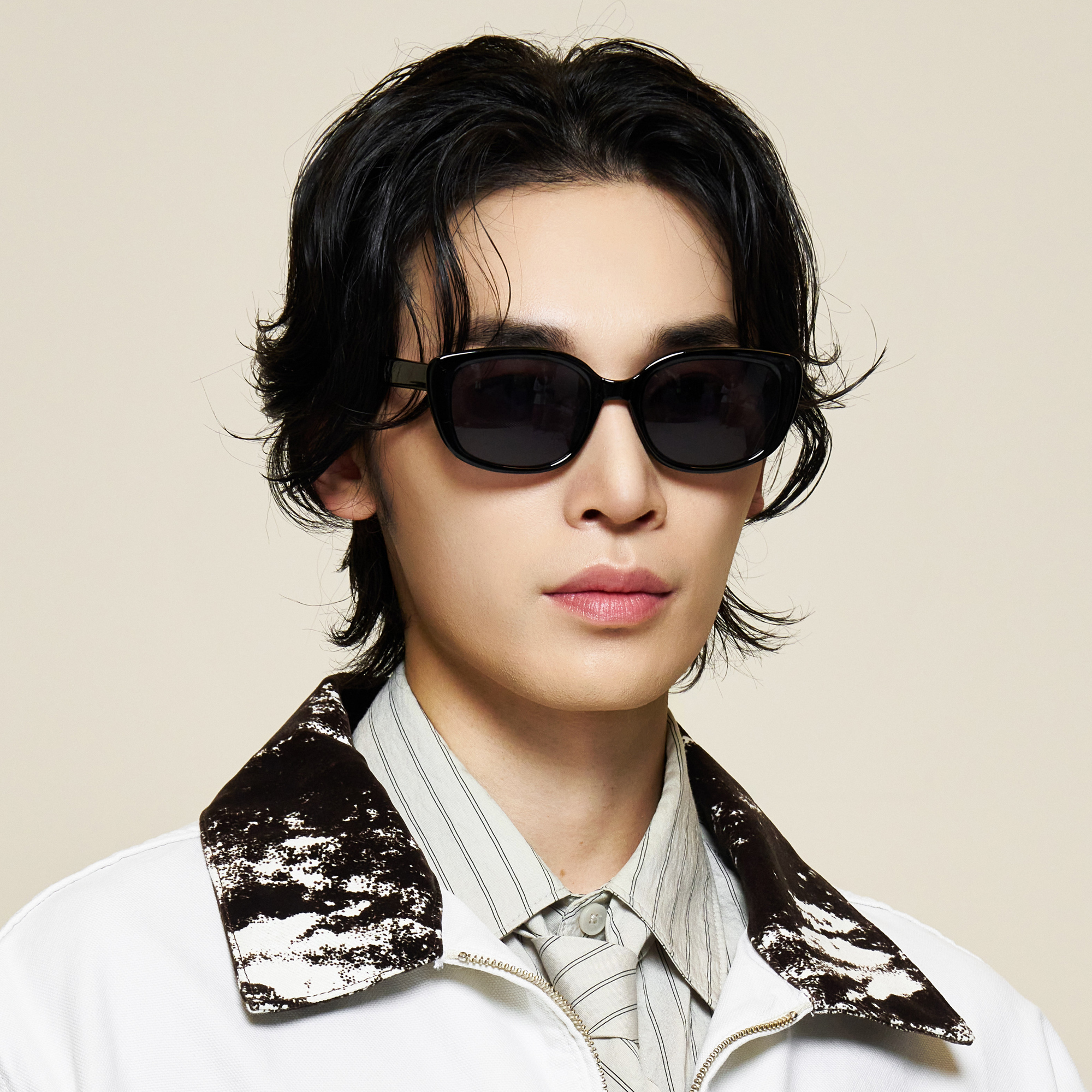 빅사이즈 레트로 가벼운 사각 뿔테 선글라스 UV400 명품 골프 눈부심 자외선차단