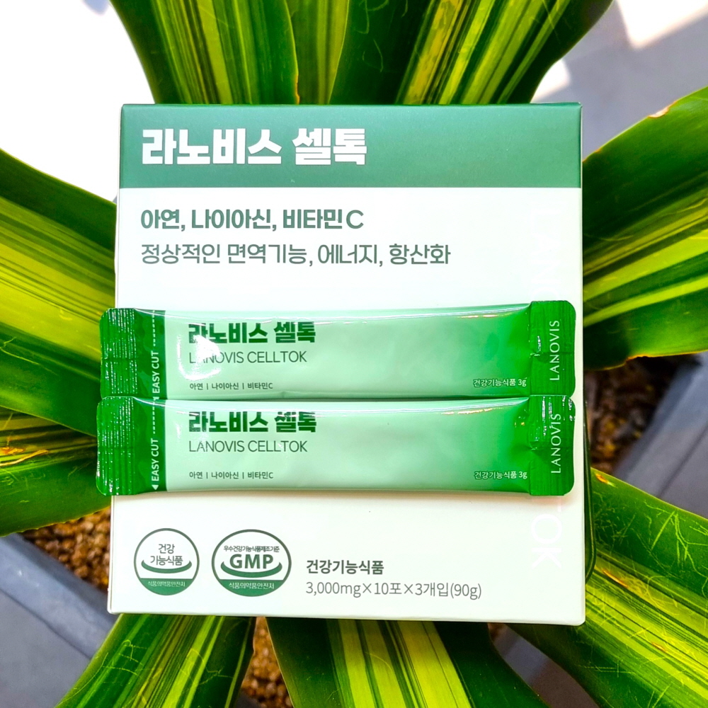 라노비스 셀톡 30개입 아연 나이아신 비타민C+증정품 - 메인 이미지