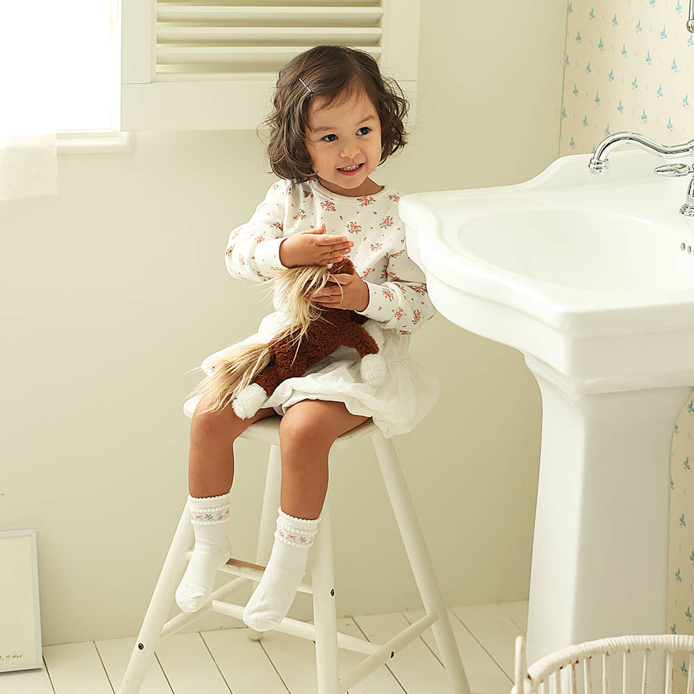 마롤로뜨 아기양말 세트 5P 유아 삭스 신생아 아동 양말 레드하트 - 상세 이미지 3