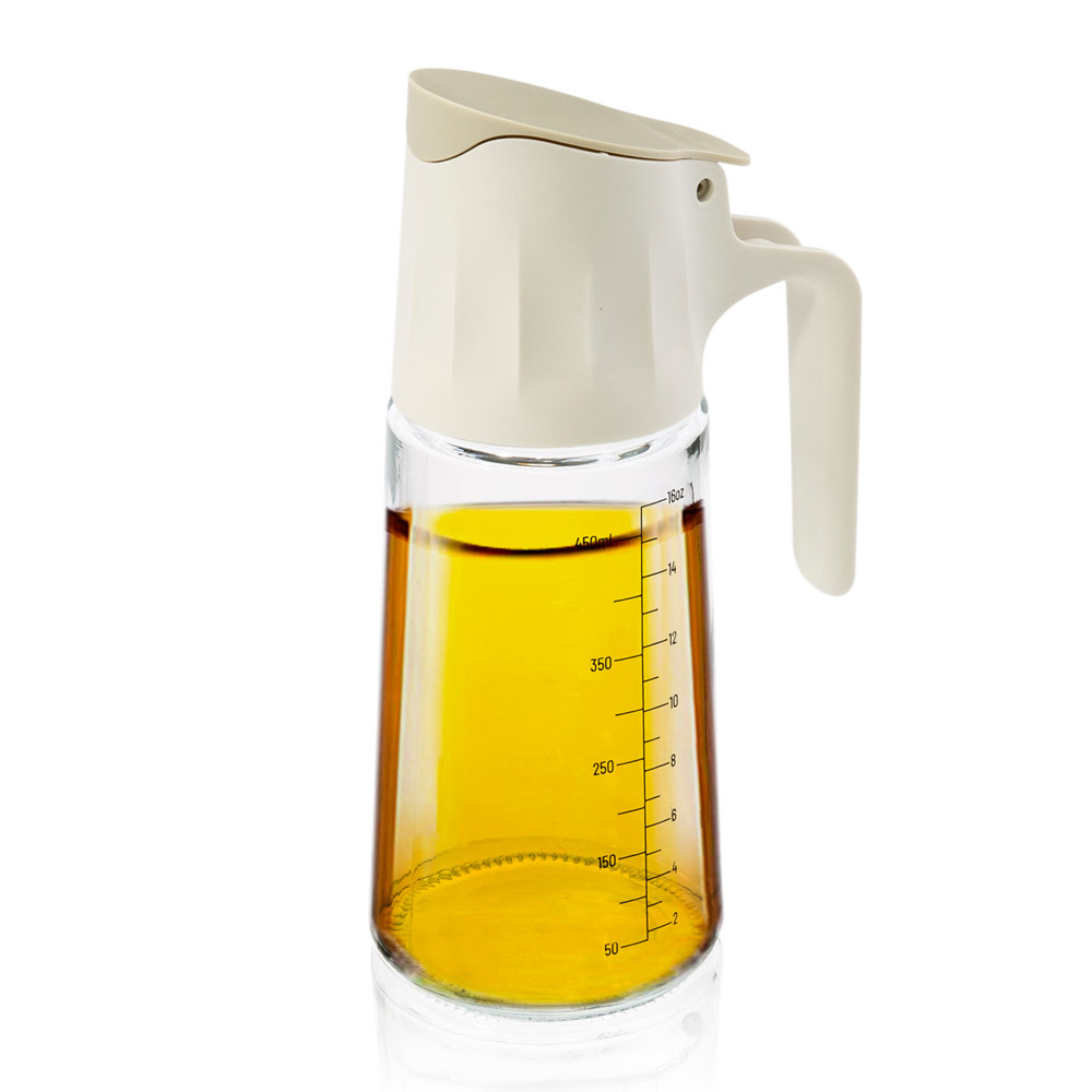 시노글라스 Auto 그라비티 유리 눈금 간장 참기름 오일병 500ml 이미지 6