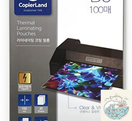 MugiwaraOEM 나미상점 B6 정전기 방지 코팅지 100mic 100매 투명필름지 수집 투명 기계