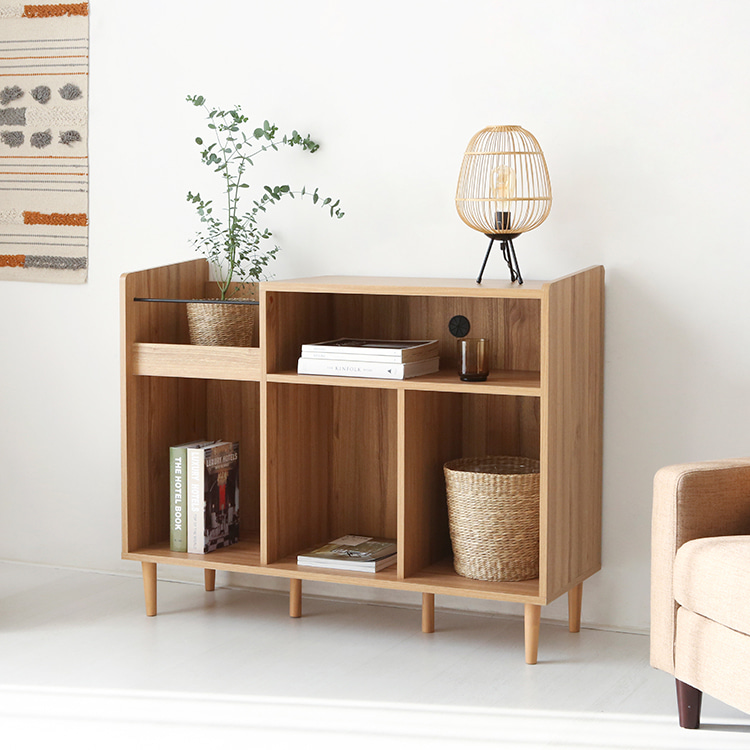 CAMIU 수납장 5칸 SHM90114 1135x400x900mm, 2단, 캄포어베니어 7268.3633 - 상세 이미지 3