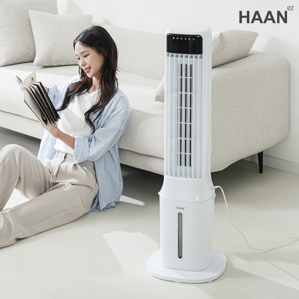 한경희 물통분리 냉풍기 가정용 업소용 냉방기 이동식 사무실 대용량 타워형 9L