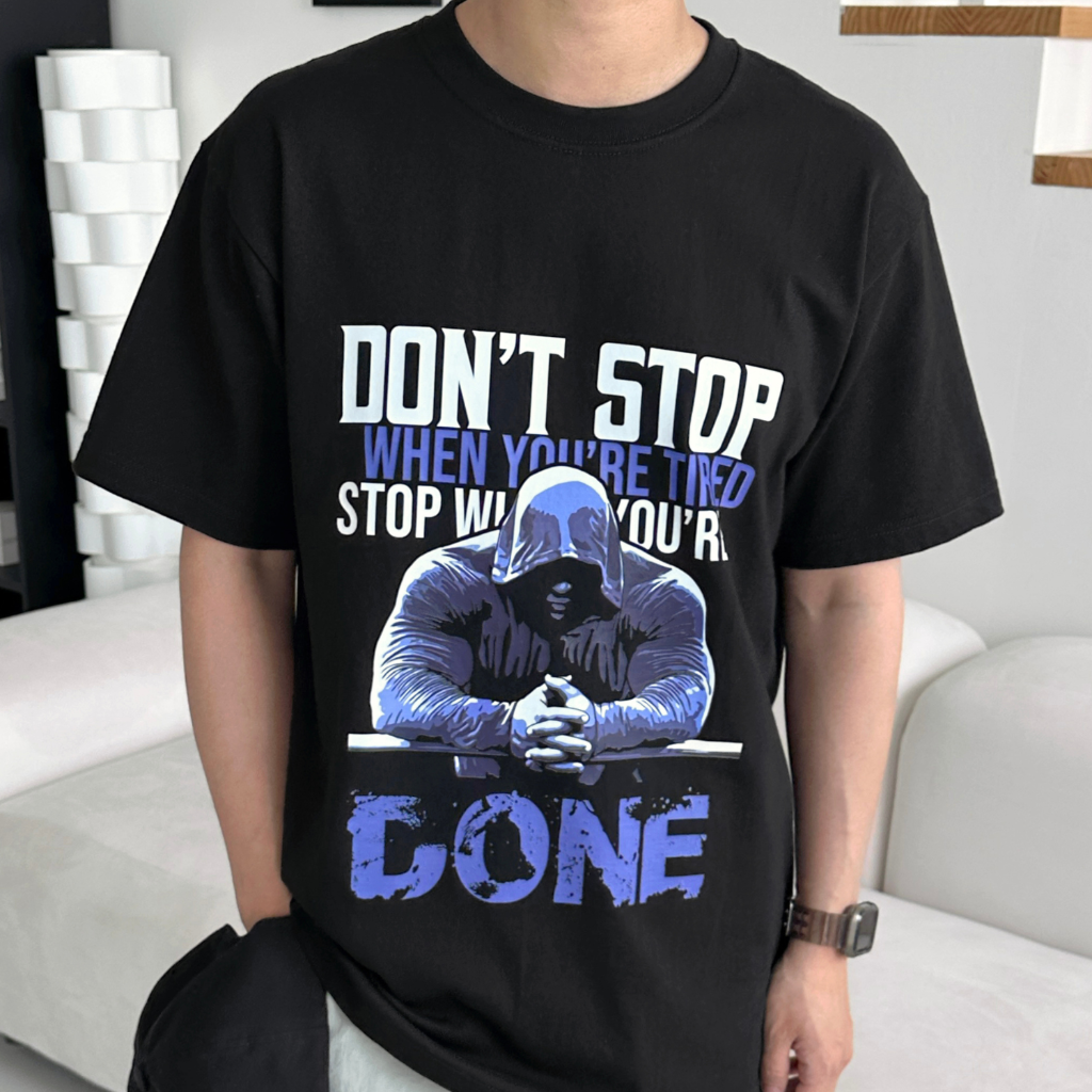 남자반팔 헬스티셔츠 운동감성 동기부여 S - 3XL FTC00001 - 상품 이미지