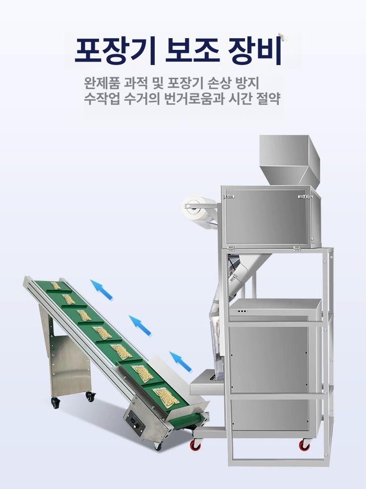 삼면포장기 제품 배출컨베이어 이동 상승 3면 콘베어 TS-20110 192mm - 상세 이미지 3