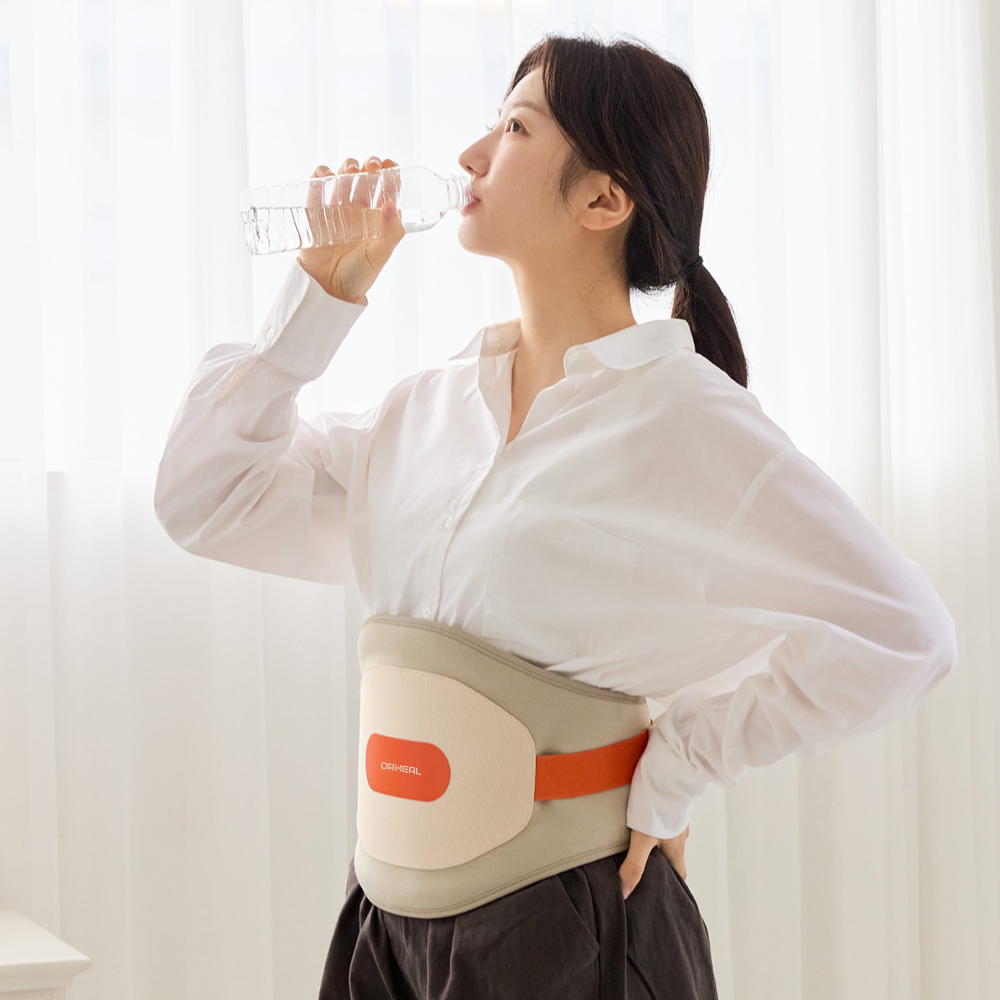 복부 온열기 찜질기 배 무선 온열기 오르힐 허리 생리통 충전식 핫 팩 패드 전기 발열 복대