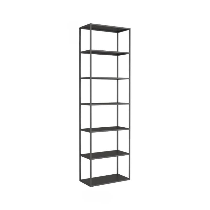 철제 진열선반 거실 책장 인테리어 수납장 매트블랙 60x25x180 - 상품 이미지