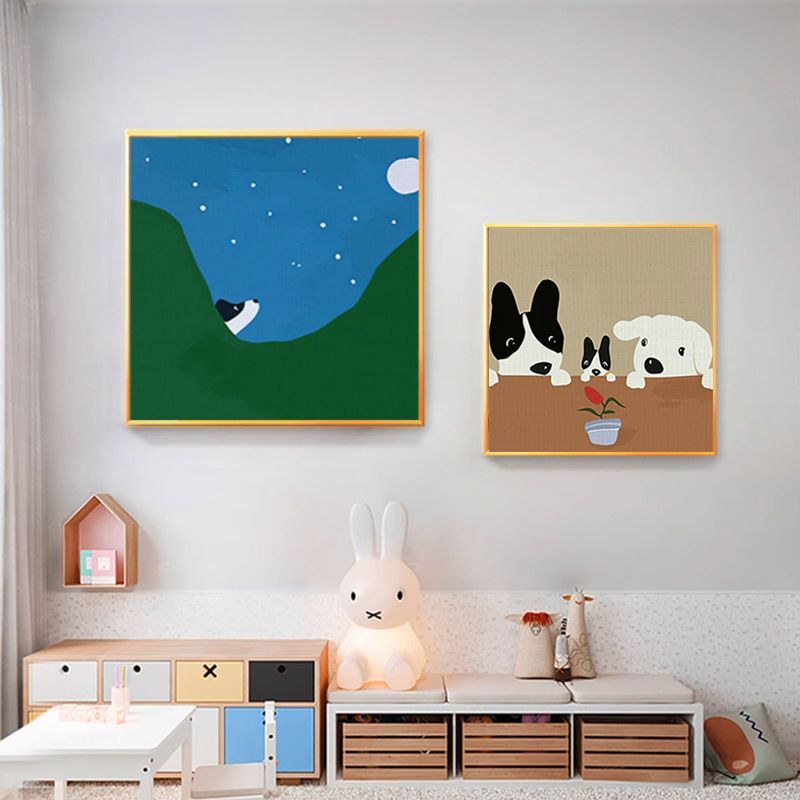 강아지 유화그림 DIY그리기 동물 팝아트 셀프페인팅 견생무상 A (액자포함) 20x20 - 상세 이미지 2