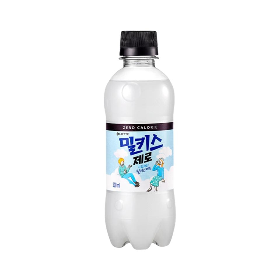 메가마트 롯데칠성 밀키스 제로 300ml 24개 - 메인 이미지