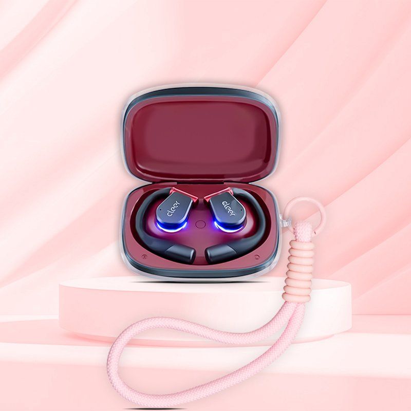 Cleer Arc 3Pro 무선 Bluetooth 헤드셋 보호 케이스 방지 초대형 투명한 소프트 고무 쉘 단순 브레이드 짧은 밧줄 Arc3 오픈 헤드 세트 투명 - 상세 이미지 5
