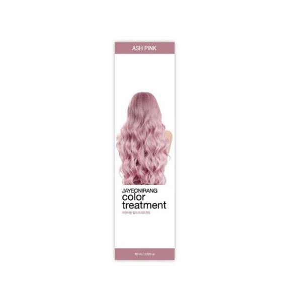 애쉬 핑크 연핑크 자연이랑 컬러 트리트먼트 60ml 쉽고 간편한 헤어 컬러체인지 염색약 - 상세 이미지 2