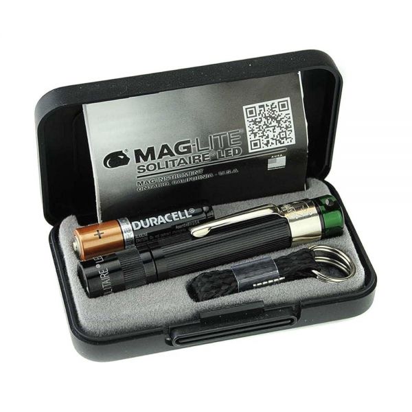 Maglite Solitaire 스펙트럼 시리즈 LED 손전등 AAA 블랙 바디 그린 조명 279856 : HEYCOKE