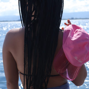 젤리몬즈 로고 이비자 썬캡 수영모 바캉스 여름 스포츠 가벼운 패션 샤인 모자