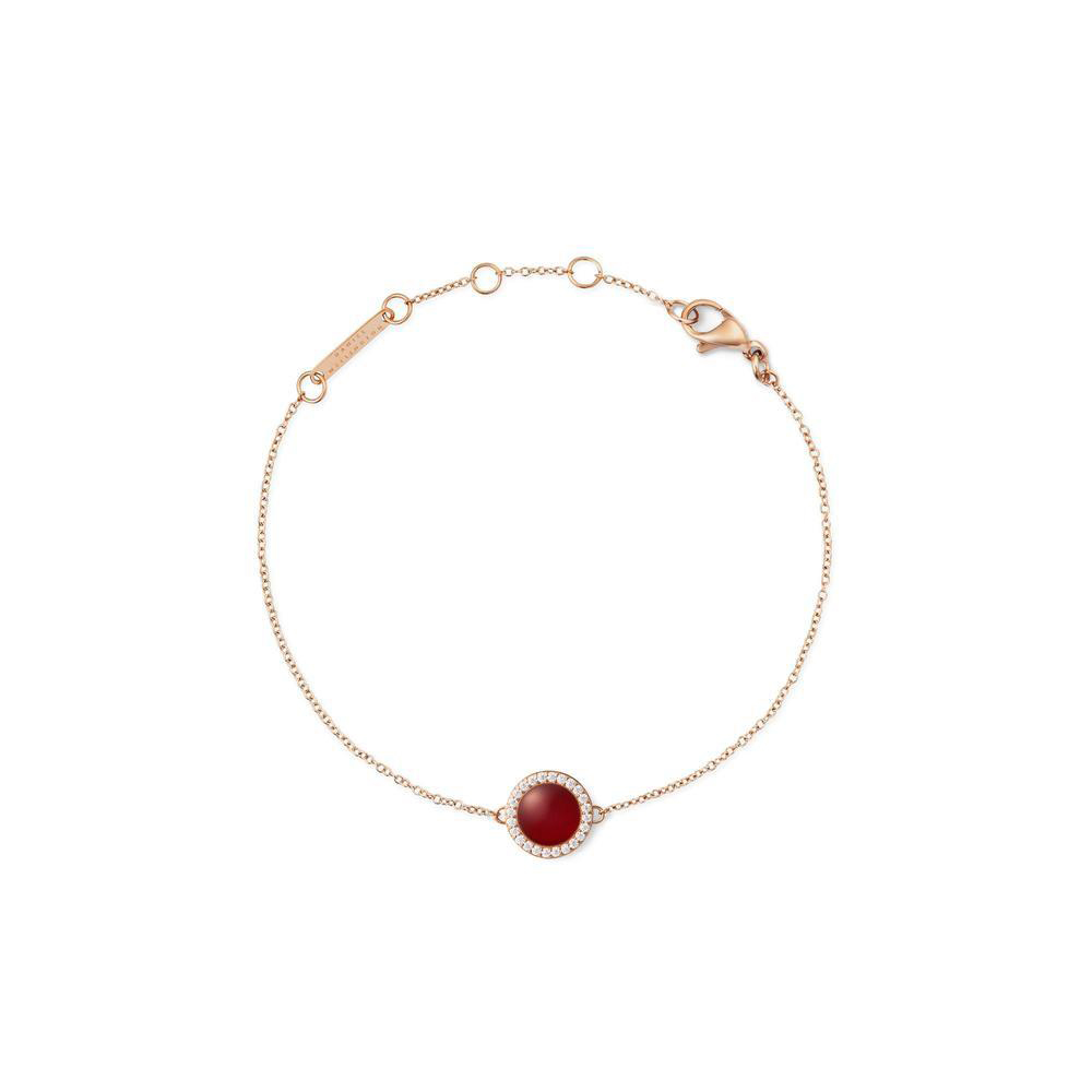 다니엘 웰링턴 AUDREY BRACELET RED AGATHE 행운 체인 패션 우정팔찌 - 상품 이미지