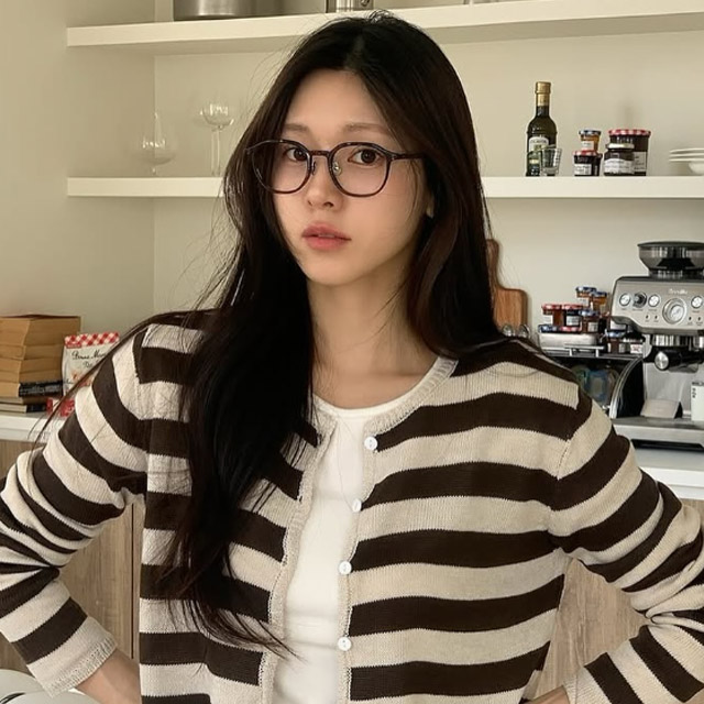 하이스터 안경 번즈 Burns HYD 남자 여자 원형 뿔테 브라운 호피 안경테 이미지 8
