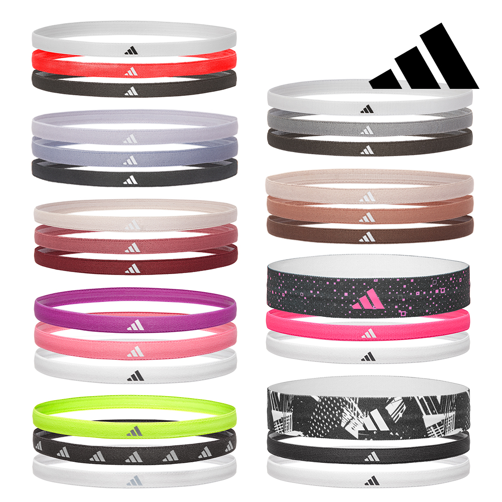 아디다스 스포츠 헤어밴드 3개 1세트 운동 헤드 런닝 테니스 골프 스포츠 등산 헬스 패션