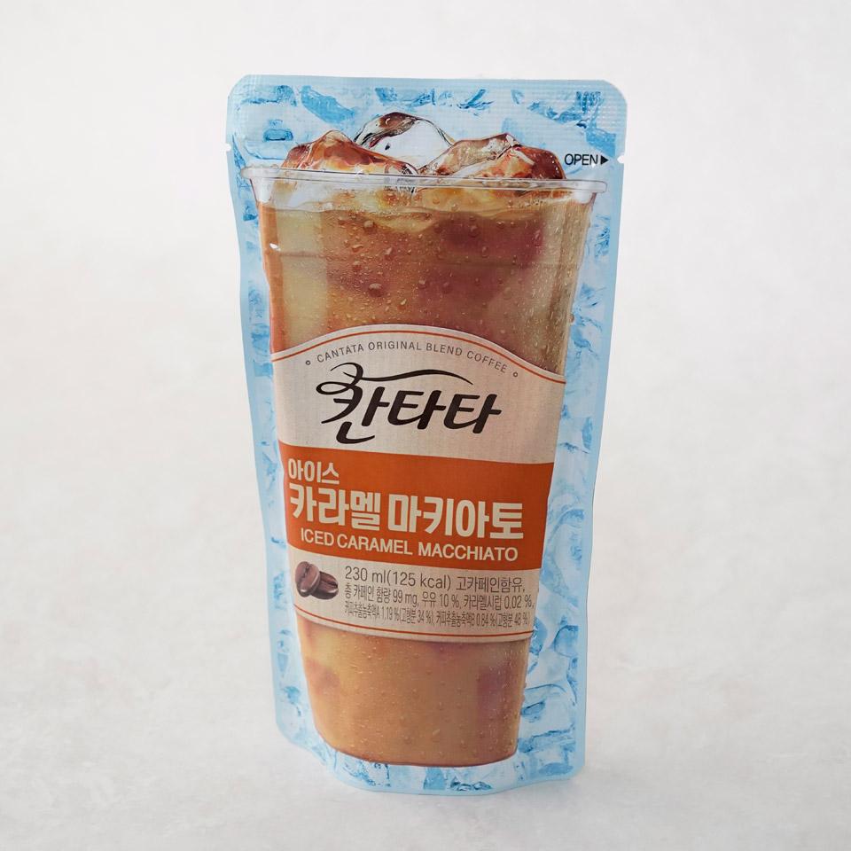 메가마트 롯데칠성 칸타타 카라멜마키아토 파우치 230ml - 상세 이미지 2